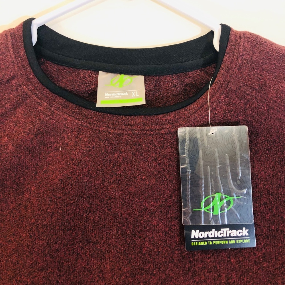 Norditrack active sweater Burgundy new with tags
